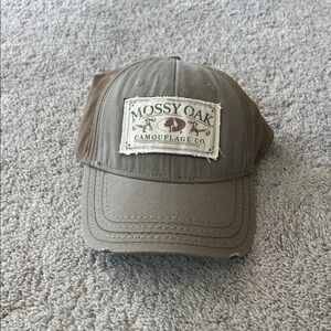 Mossy Oak unisex Olive and Brown Camouflage Hat